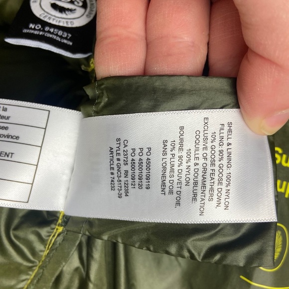 Aritzia TNA Puffer Jacket Mega Shorty Yellow Small - Picture 12 of 16